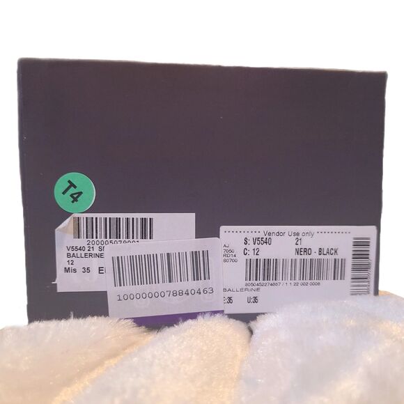 Armani | Ballerine Black Leather Snakeskin Ballet Flats w/ Box, EU Size 35, EUC - Picture 10 of 11